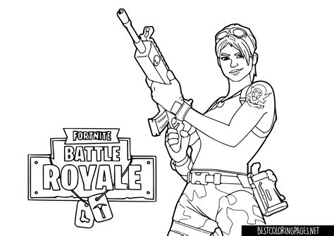 Fortnite coloring pages for kids - Free printable coloring pages