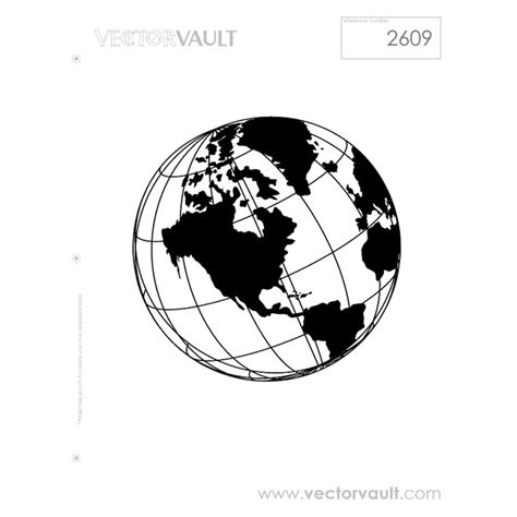 Globe Vector Black And White at Vectorified.com | Collection of Globe ...