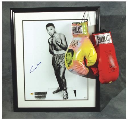 Oversized Muhammad Ali Autographed Photo (16x20”) with 1960 Olympic ...