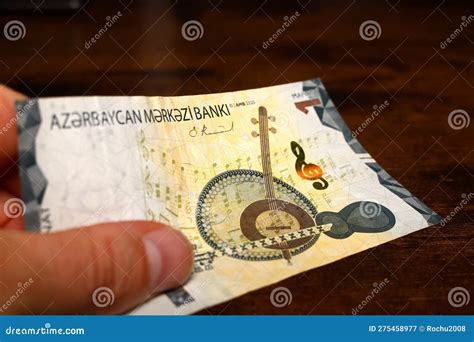 Azerbaijani Money. Azerbaijani Manat Banknotes. 5 AZN Coins Bills ...