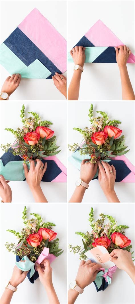 DIY Fabric Wrapped Bouquets for Gifting | Sugar & Cloth | Diy holiday ...