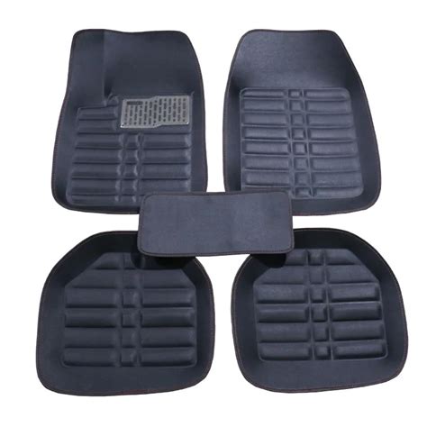 Universal Car Floor Mat Leather Front Rear Waterproof dirty free Floor ...