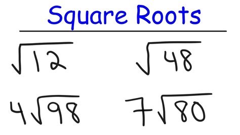 How To Simplify Square Roots - YouTube