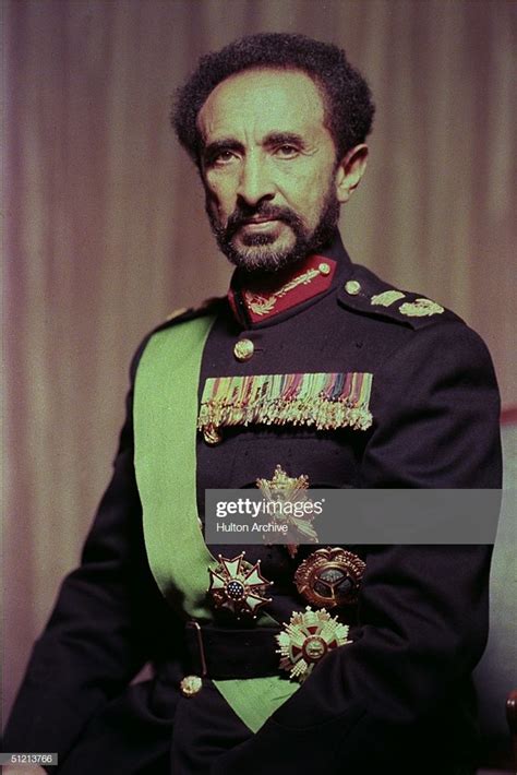 Portrait of Ethiopian emperor Haile Selassie I , 1950s. | Haile ...