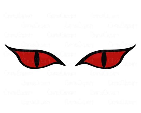 Scary Eyes SVG PNG JPG Monster Eyes Clipart Devil Eyes Sublimation Evil ...