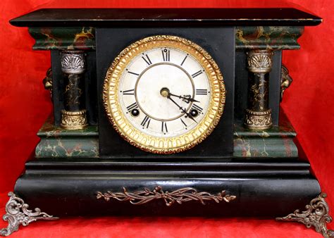 Antique Black Mantel Clock | Collectors Weekly