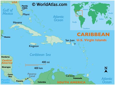 US Virgin Islands Map / Geography of US Virgin Islands / Map of US ...