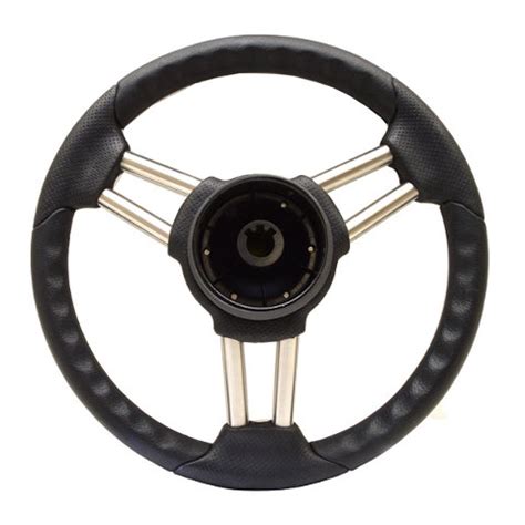 Ranger Boat 1972596 Black 13 3/4 Vinyl Stainless Steel Marine Steering ...