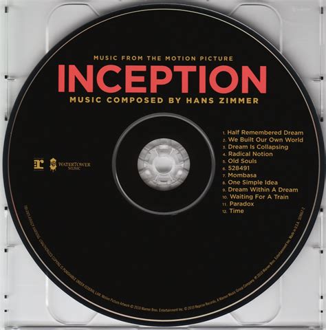 Hans Zimmer – Inception | Album Art Covers