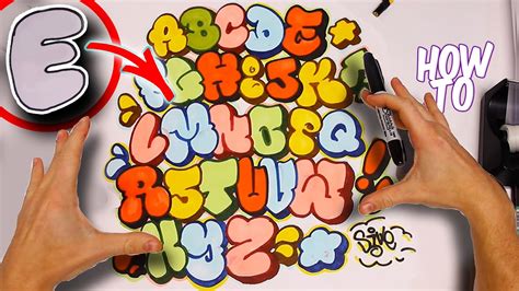 How To Draw Throwie Graffiti Letters Tutorial Basic To Advanced - YouTube