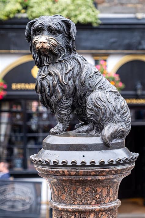 Statue of Greyfriars Bobby, a Symbol of Edinburgh Stock Image - Image ...