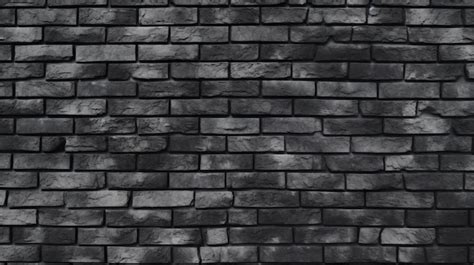 Premium AI Image | Illustration of a black brick wall