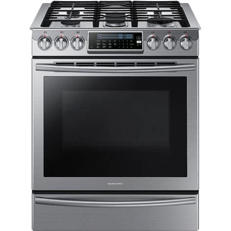 Samsung - 5.8 Cu. Ft. Self-Cleaning Freestanding Gas Convection Range ...