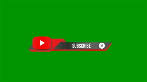 Subscribe Button Green Screen Effects Free Used Download No Copyright ...