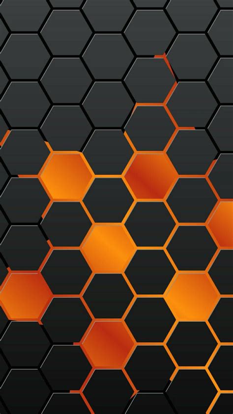 Orange Hexagon Wallpapers - Top Free Orange Hexagon Backgrounds ...