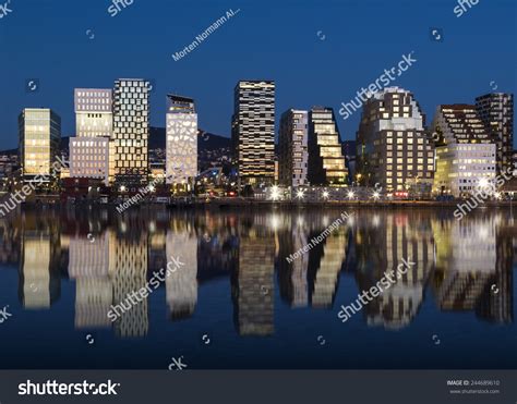 Oslo Skyline By Night Stock Photo 244689610 | Shutterstock