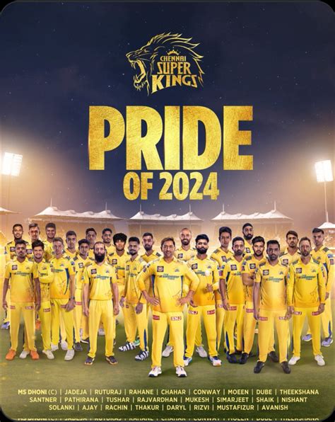 The CSK team for 2024 IPL : r/csk