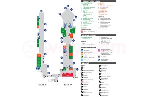 LAX Terminal 7 - Terminal 7 LAX Map, Food, Shops Guide - Way