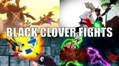 Top 20 Black Clover Fights - YouTube