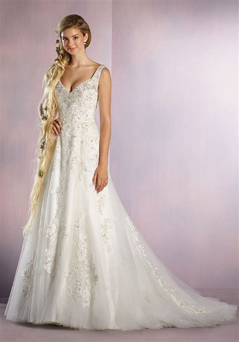 A-Line Wedding Dresses | Disney wedding dresses, Rapunzel wedding dress ...