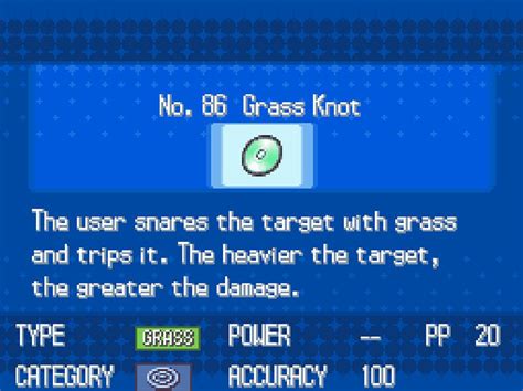 Where To Get TM86 Grass Knot in Pokémon Black & White - Guide Strats