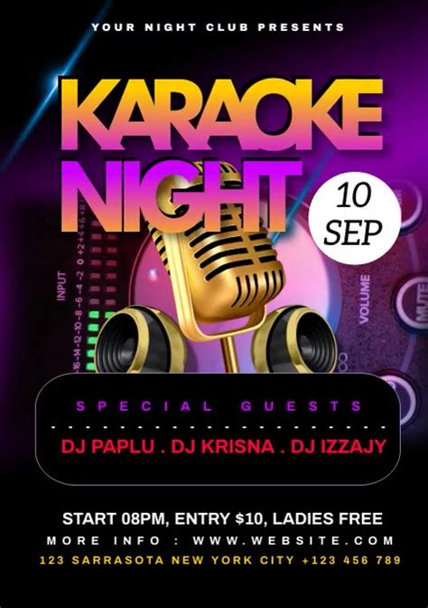 Copy of Karaoke Night | PosterMyWall