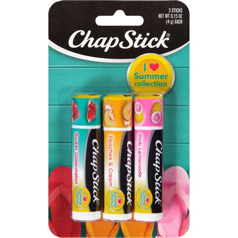 ChapStick I Love Summer Collection Flavored Lip Balm, 1 Blister pack of ...