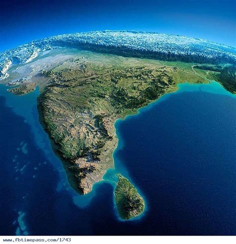 3D map of India with Himalayas in the background! | India map, Relief ...