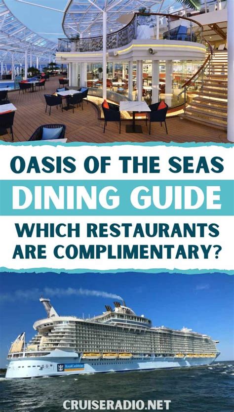 Oasis of the Seas Dining: Which Restaurants Are Included?