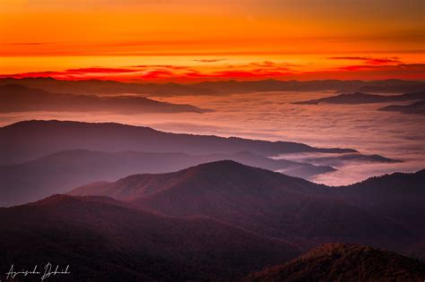 Sunrise at Clingmans Dome, USA