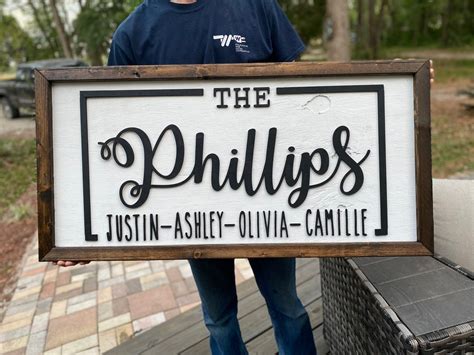 Personalized Family Farmhouse Sign-modern Farmhouse | Etsy