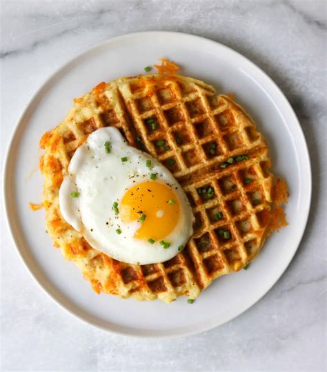 Cheesy Cauliflower Waffles - The Healthy Epicurean