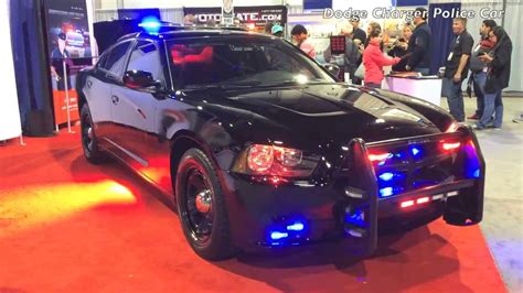 2013 2014 Dodge Charger Police Car Lights Flashing - YouTube