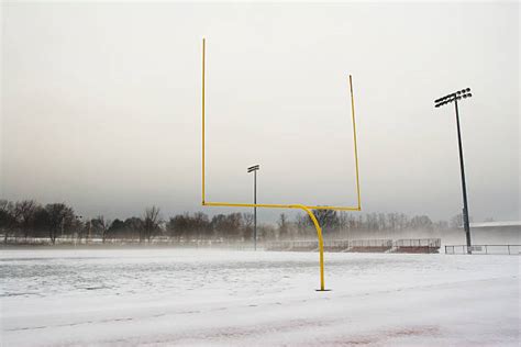 Snowy Football Field Stock Photos, Pictures & Royalty-Free Images - iStock