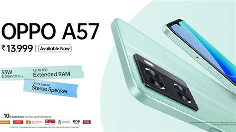 Oppo A57 (2022) With Dual Rear Camera Launched in India: All Details ...