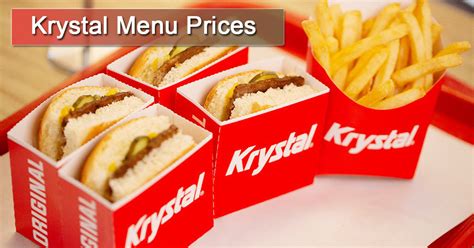 Krystal Menu Prices - Burgers, Sandwiches, Sides | Krystal Menu Specials