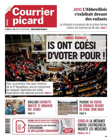 Courrier Picard N°20210409 du 09 avril 2021 à télécharger sur iPad