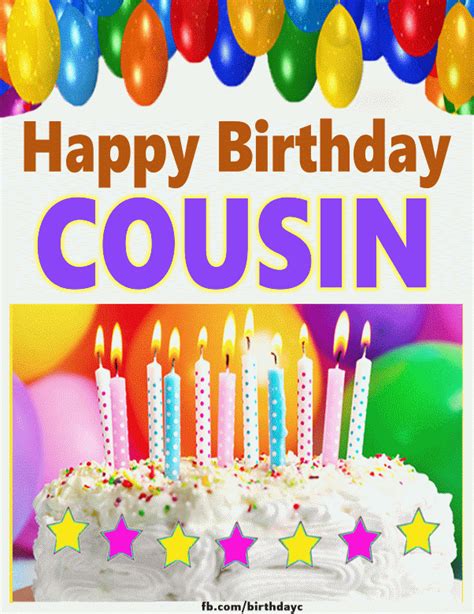 Happy Birthday Cousin images gif