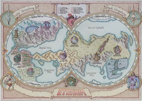 Map of Eternia (Masters of the Universe) by BlueJaysQuill on DeviantArt