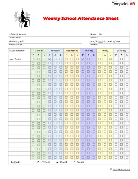 Attendance Sheet Template Attendance Sheet Attendance Sheet - Riset