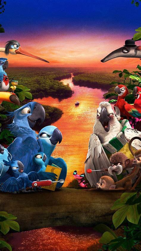 Download The Epic Battle Between Blu and Nigel in Rio Wallpaper ...