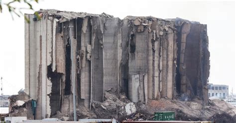 Beirut grain silo falls in partial collapse nearly 2 years after port ...