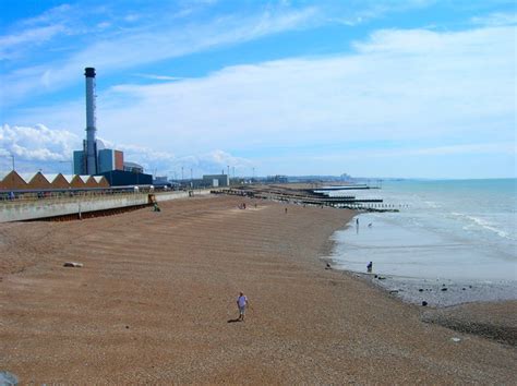 Shoreham Beach and Power Station © Simon Carey :: Geograph Britain and ...