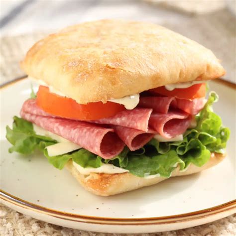 Salami Sandwich | Bake It With Love