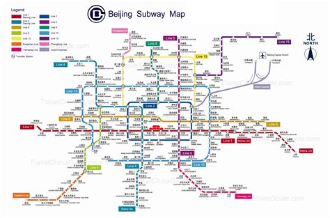 Beijing Metro Map - ToursMaps.com