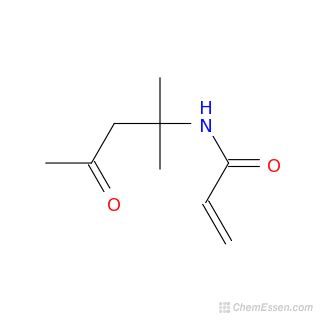 DIACETONE ACRYLAMIDE Structure - C9H15NO2 - Over 100 million chemical ...