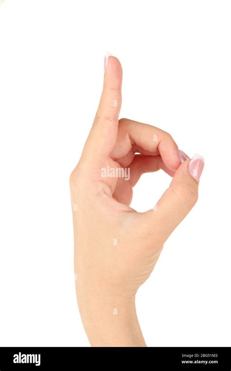 Finger Spelling the Alphabet in American Sign Language (ASL). Letter D ...