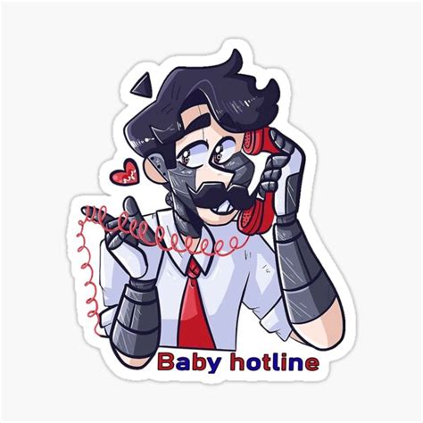 "baby hotline" Sticker for Sale by erickenzie | Redbubble