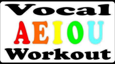 Vocal Warm Up / Vowel Exercise for Singing Lessons - AEIOU Song - YouTube