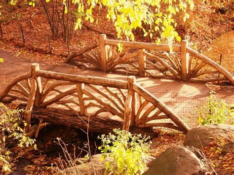 Log bridge | Rustic bridge, Landscape structure, Garden bridge